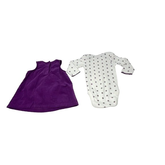 Baby Girl's 2 Piece Jumper and Body Suit Outfit, Leggings, & Shirt - Size 0-3 M - Picture 5 of 9